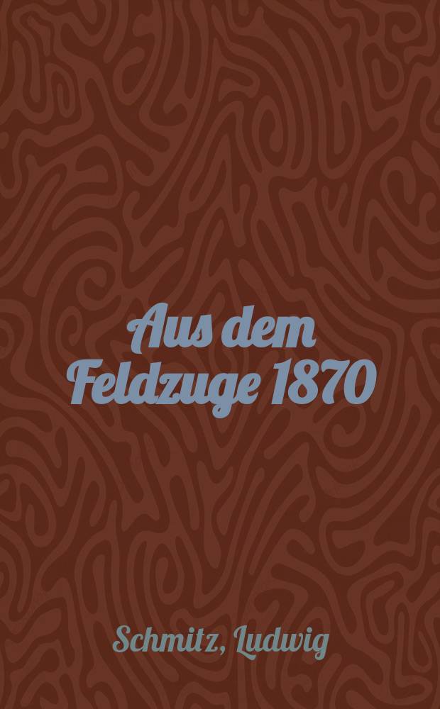 Aus dem Feldzuge 1870/71 : Tagebuchblätter eines 65ers