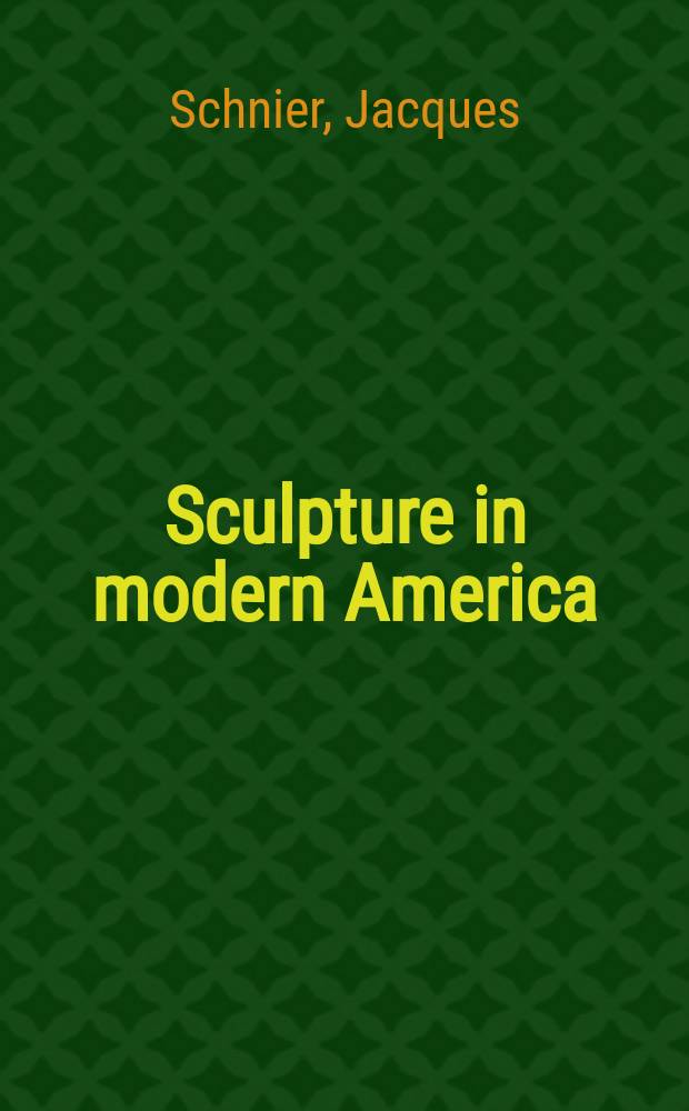 Sculpture in modern America