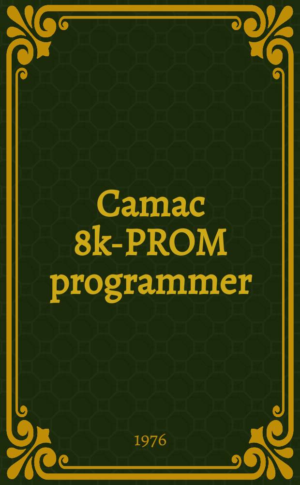 Camac 8k-PROM programmer