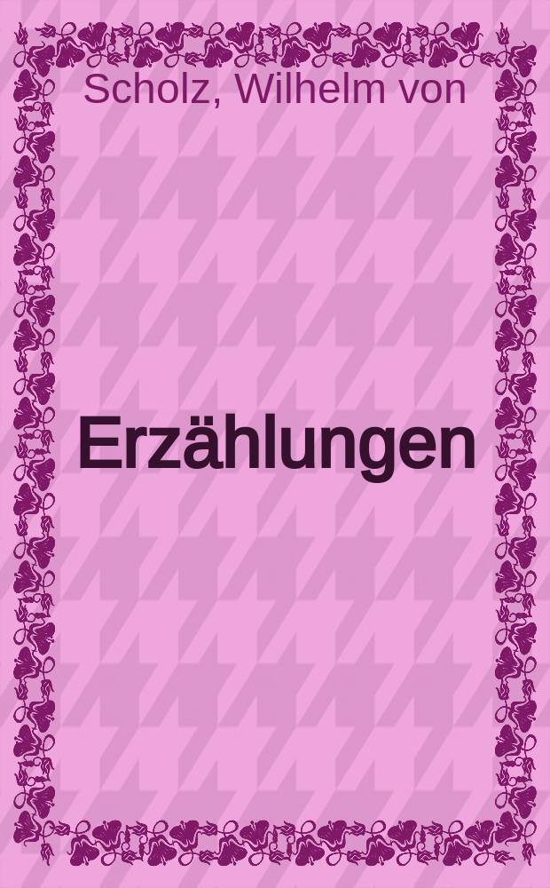 Erz&auml;hlungen