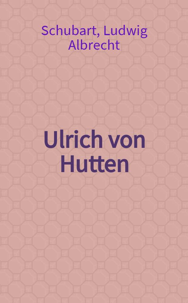 Ulrich von Hutten