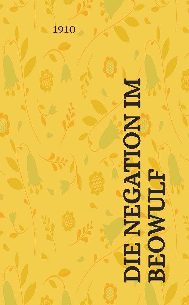 Die Negation im Beowulf