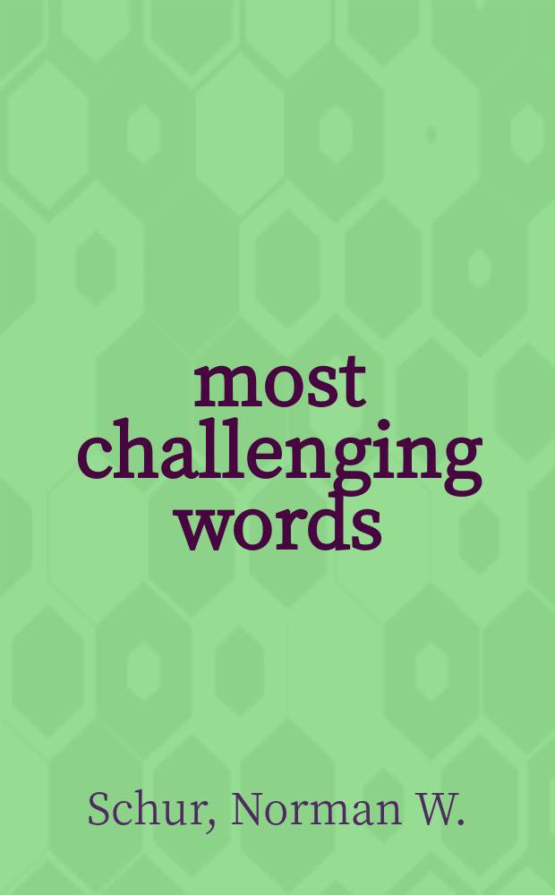 1000 most challenging words