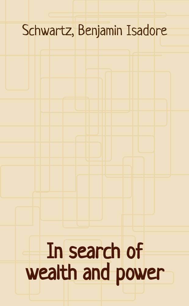 In search of wealth and power : Yen Fu and the West