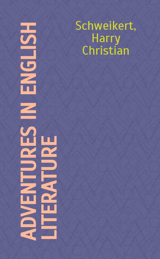 Adventures in english literature