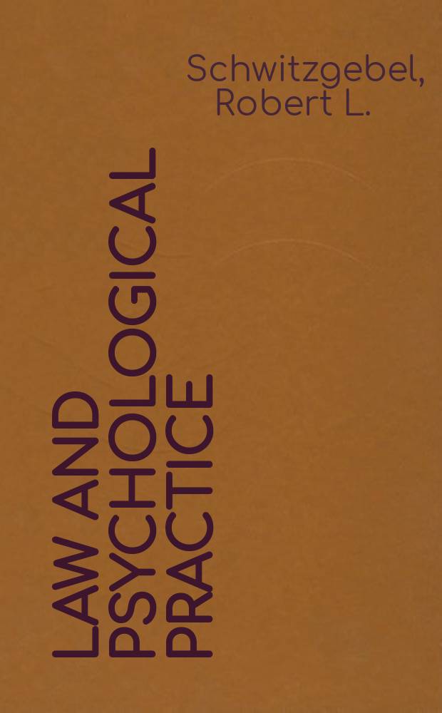 Law and psychological practice