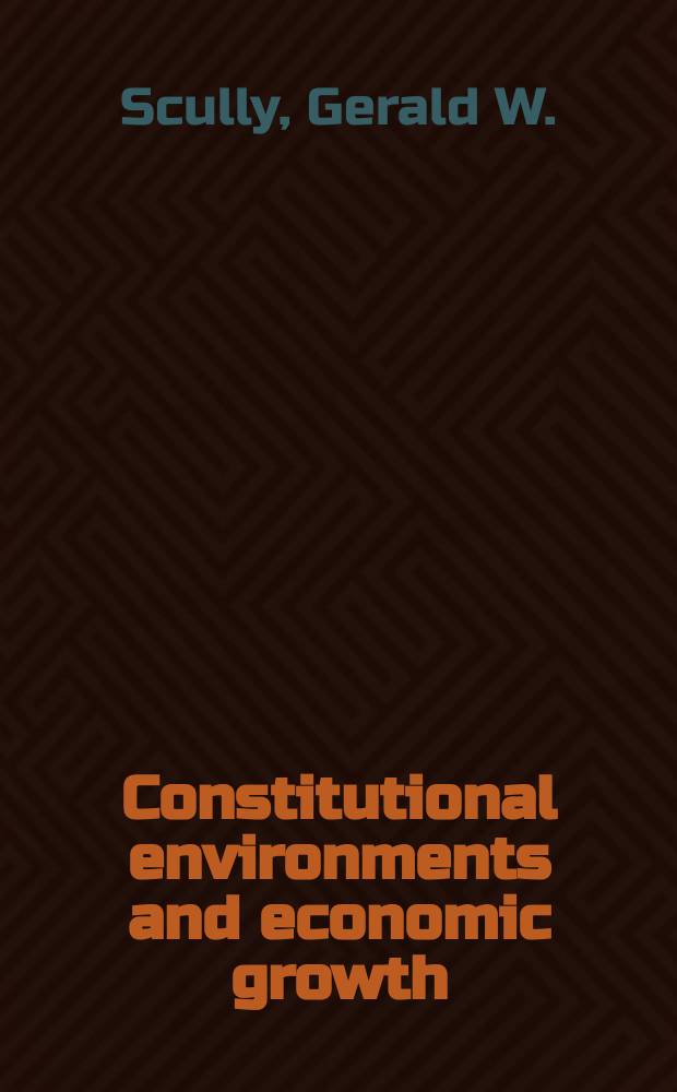 Constitutional environments and economic growth