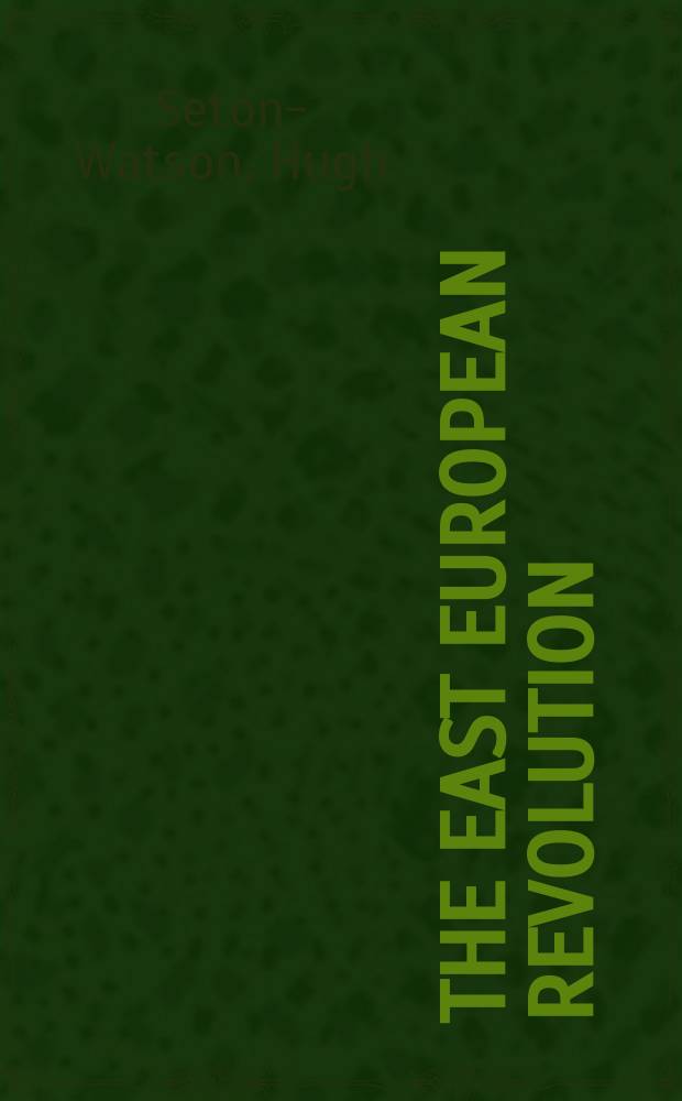The East European revolution