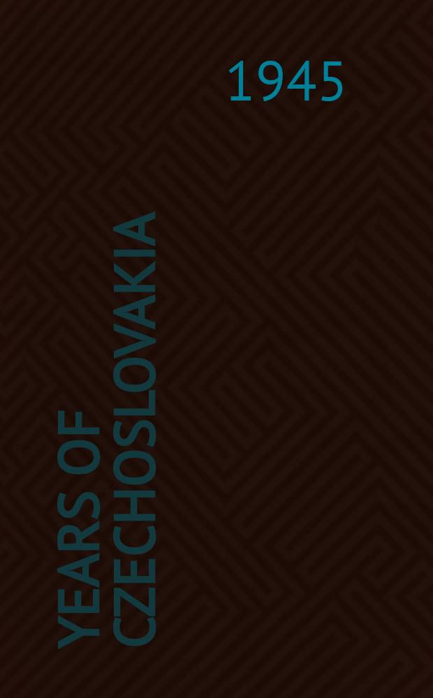 25 years of Czechoslovakia