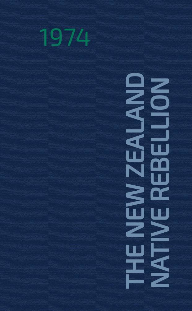 The New Zealand native rebellion : Letter to Lord Lyttelton