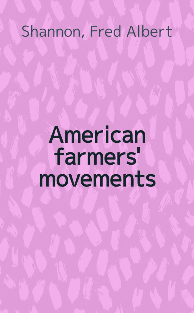 American farmers' movements