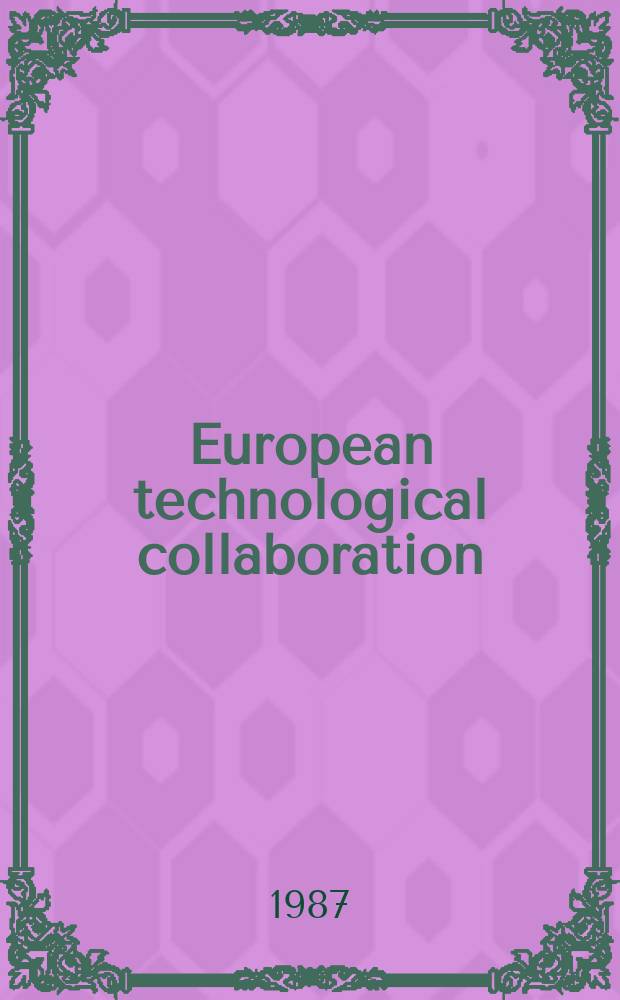 European technological collaboration