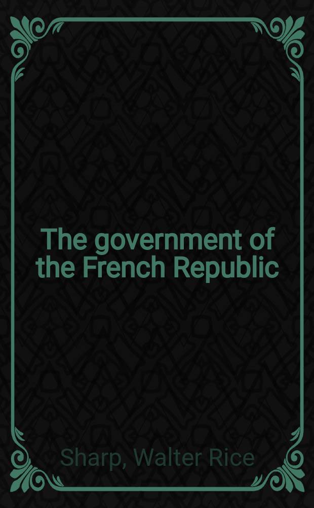 The government of the French Republic