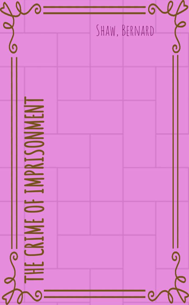 The crime of imprisonment