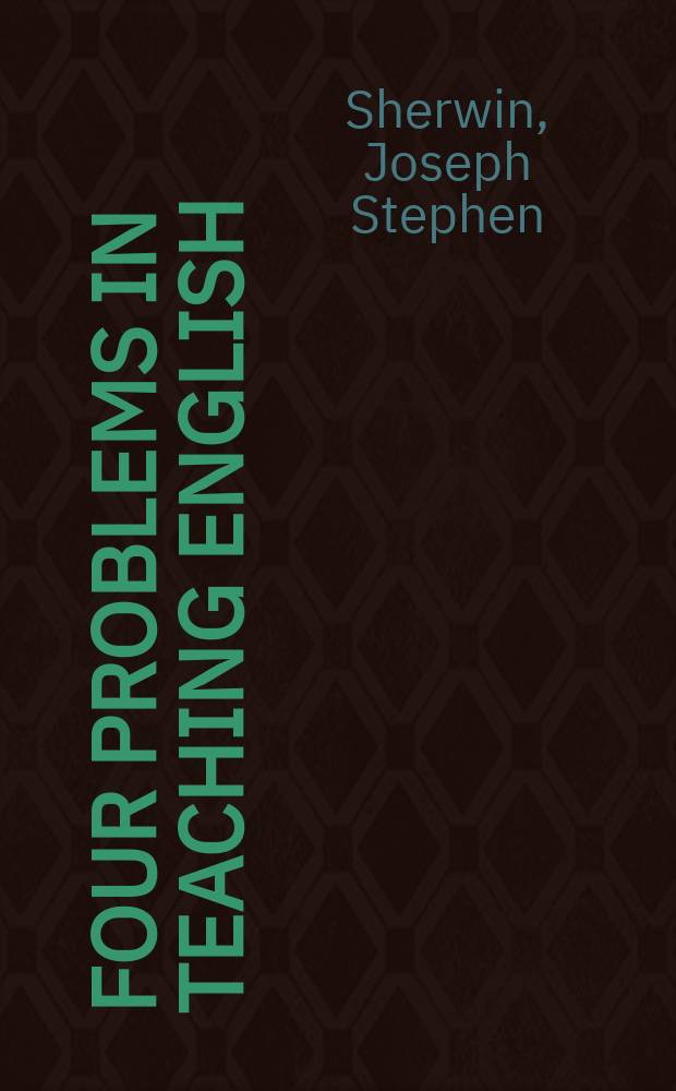 Four problems in teaching English: a critique of research