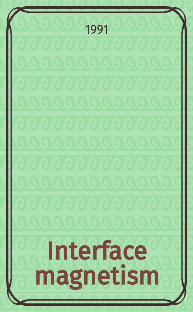 Interface magnetism