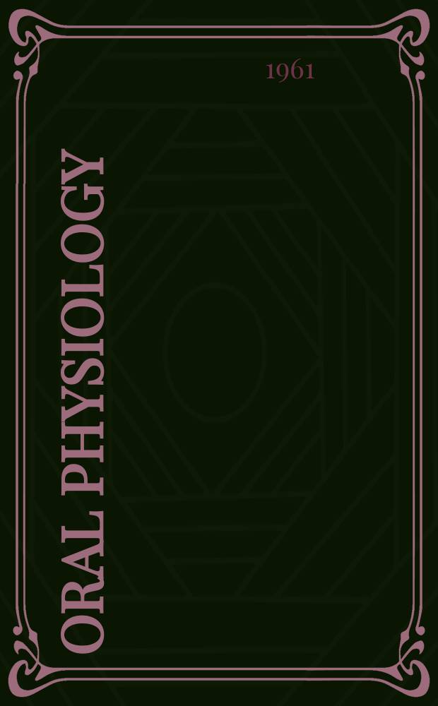 Oral physiology