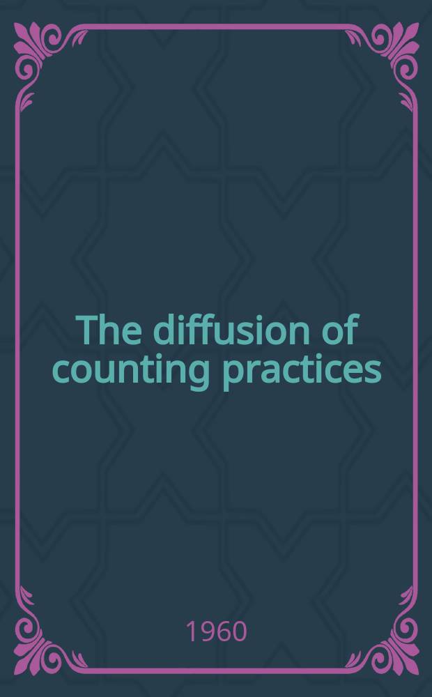 The diffusion of counting practices