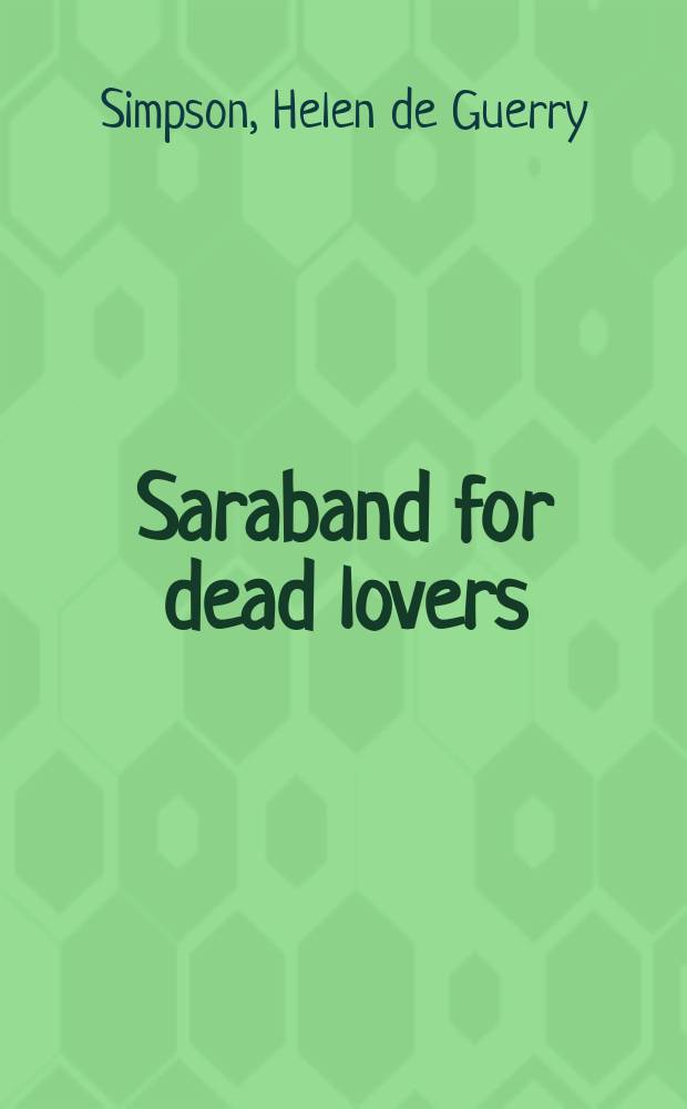 Saraband for dead lovers