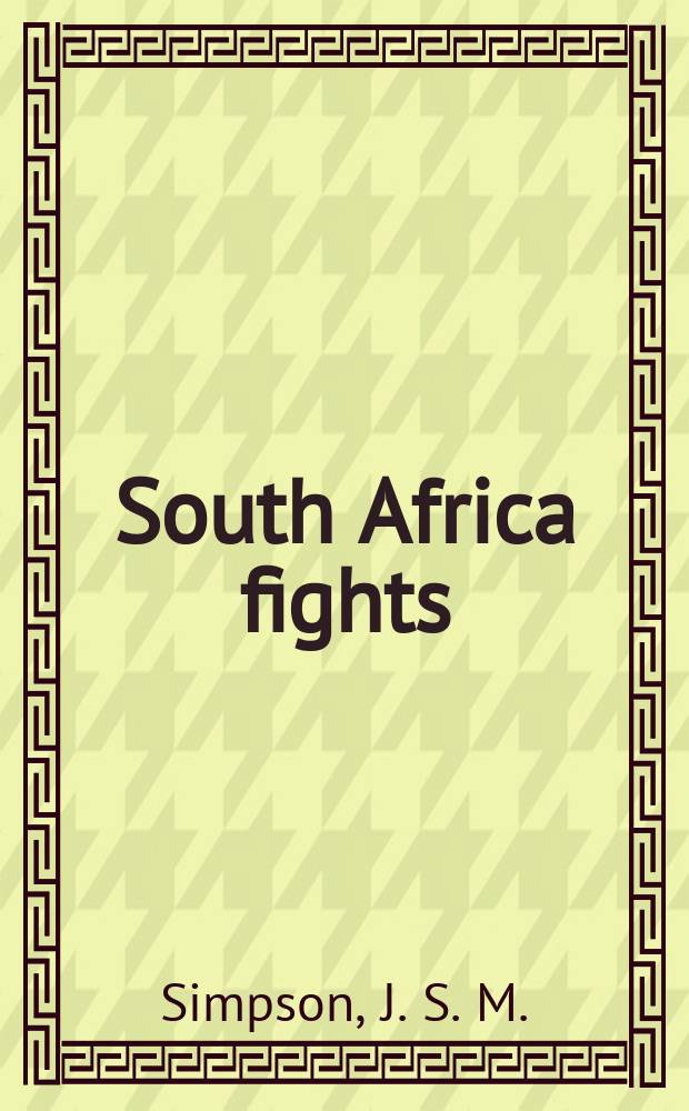 South Africa fights