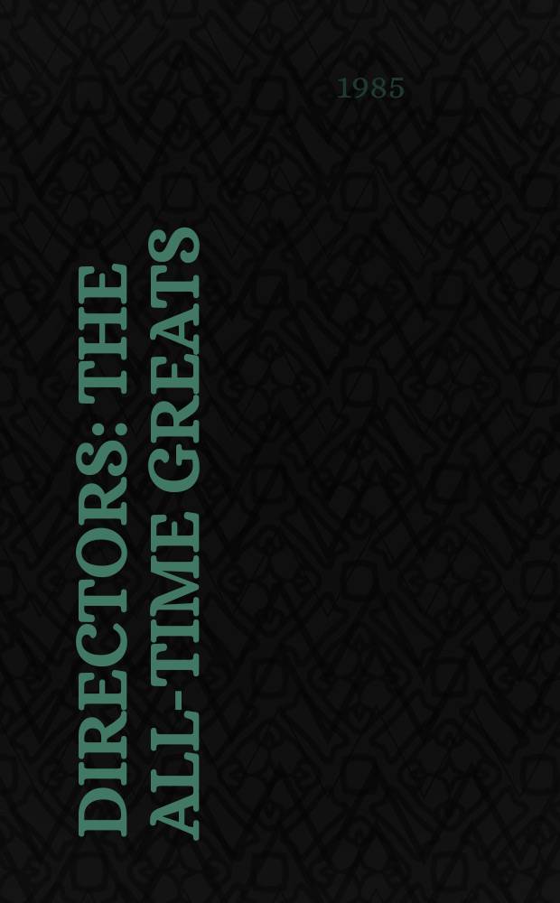 Directors : The all-time greats
