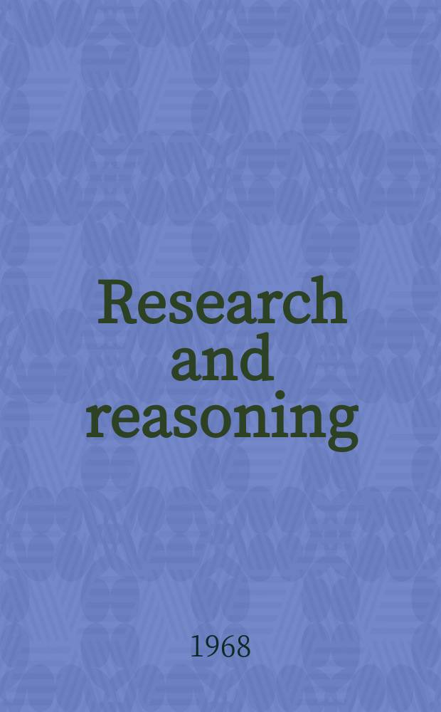 Research and reasoning : A Case study on a historical inquiry : "Titian's Diana and Actaeon: a study in artistic innovation"