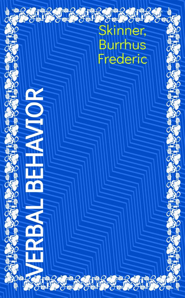 Verbal behavior