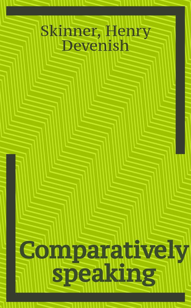 Comparatively speaking : Studies in Pacific material culture 1921-1972