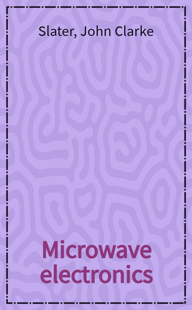 Microwave electronics