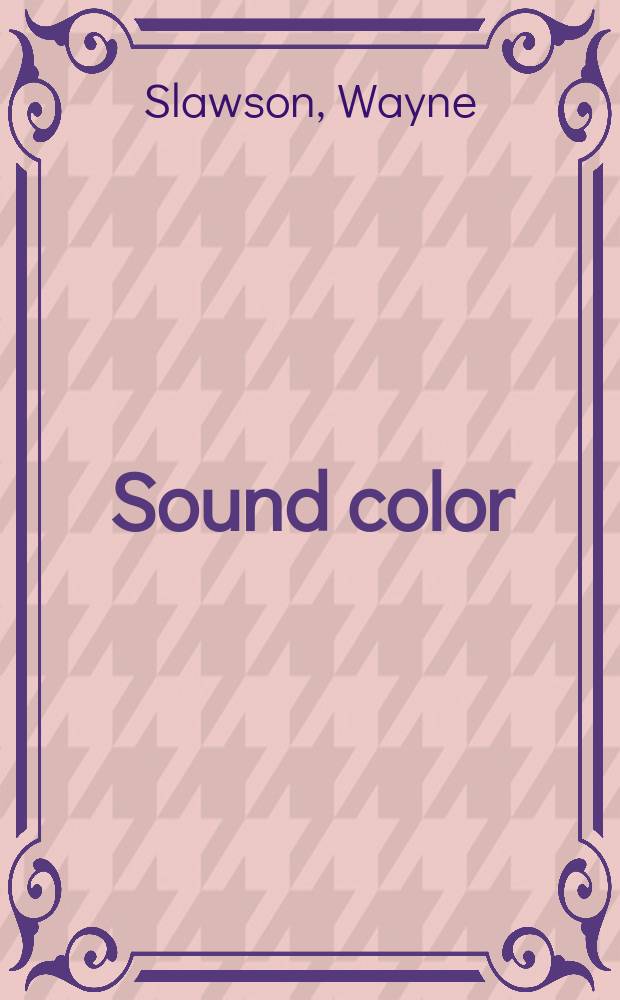 Sound color