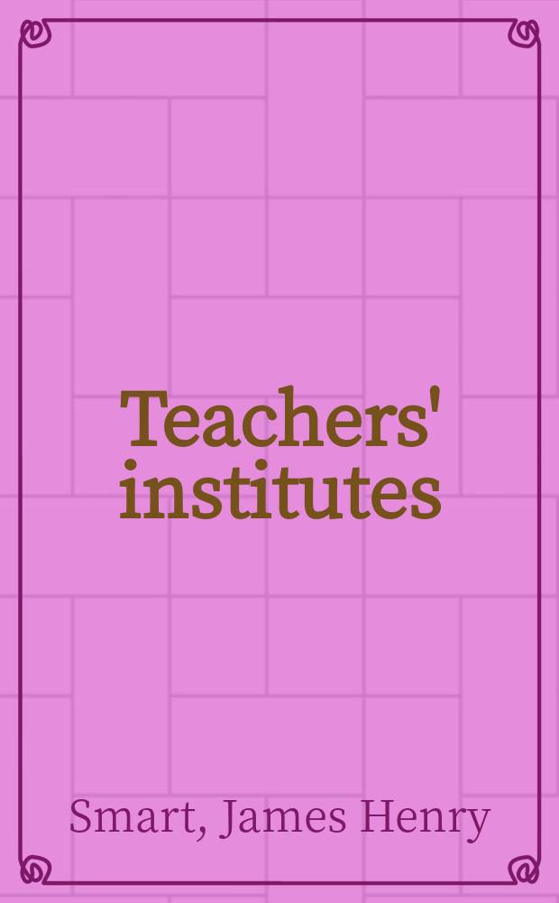 Teachers' institutes