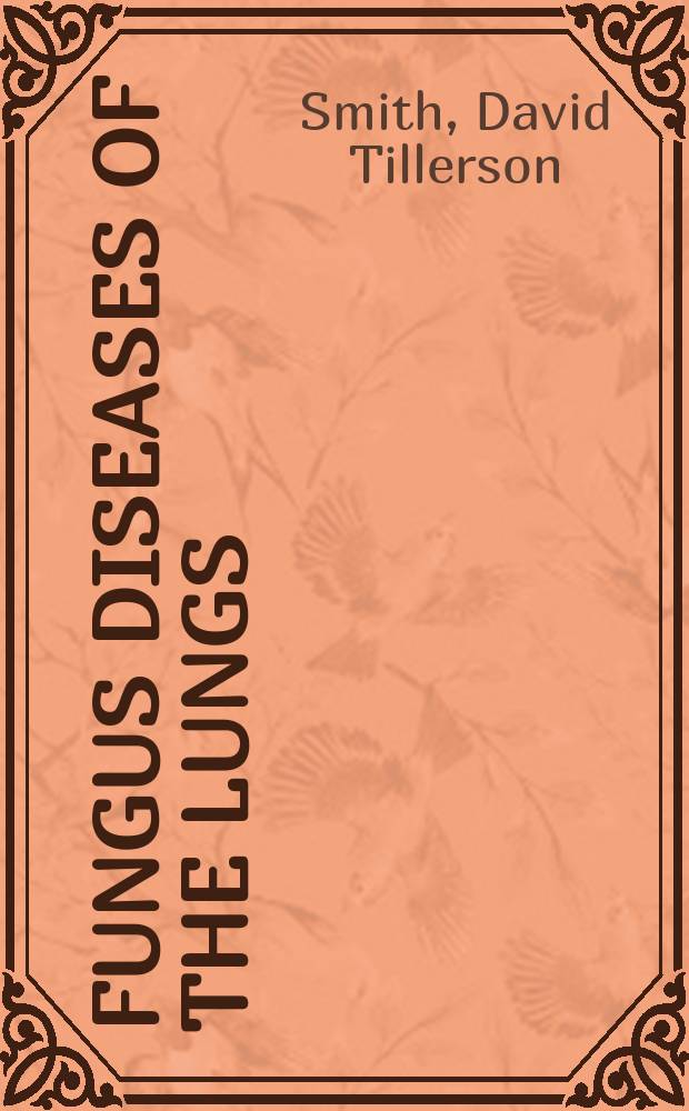 Fungus diseases of the lungs