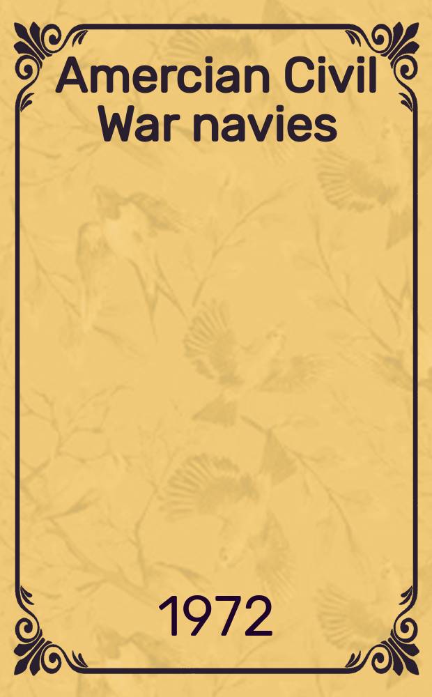 Amercian Civil War navies: a bibliography