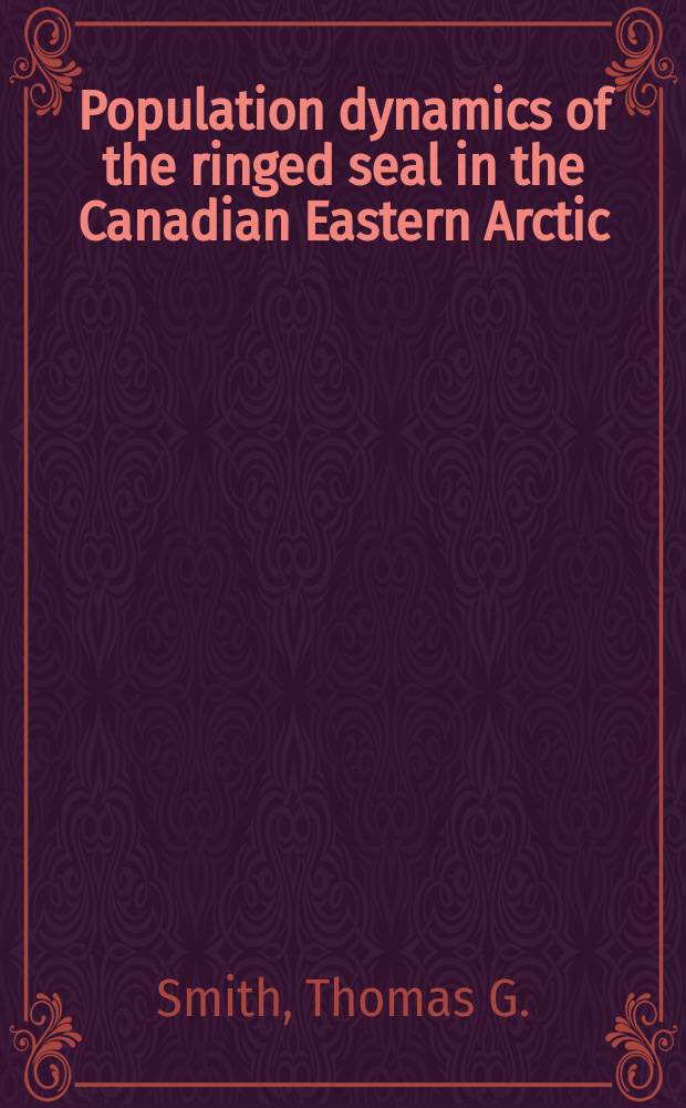 Population dynamics of the ringed seal in the Canadian Eastern Arctic