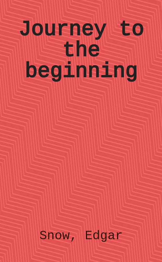 Journey to the beginning