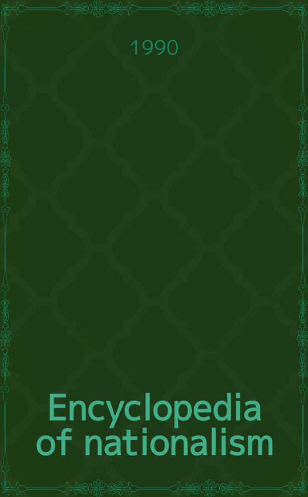Encyclopedia of nationalism