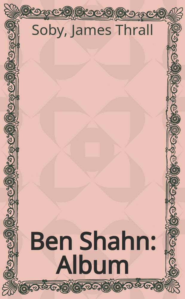 Ben Shahn : Album