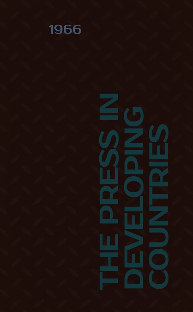 The press in developing countries