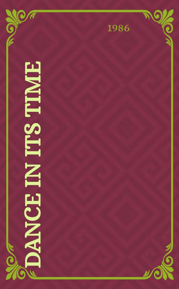 Dance in its time