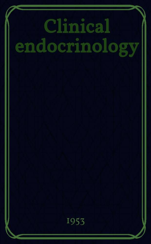 Clinical endocrinology