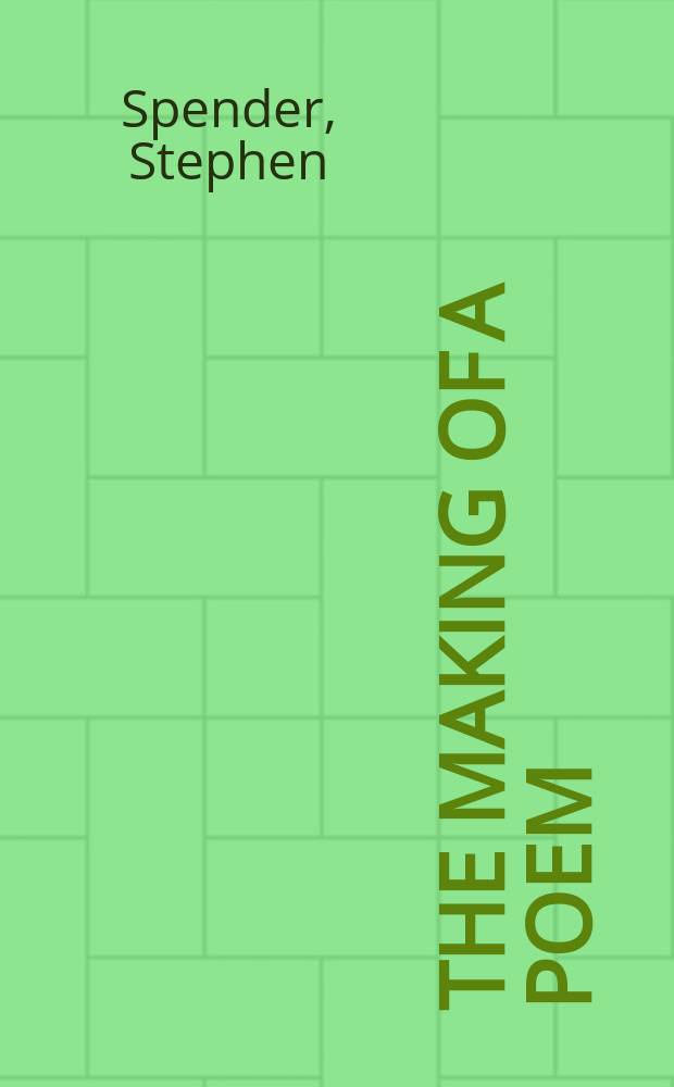 The making of a poem