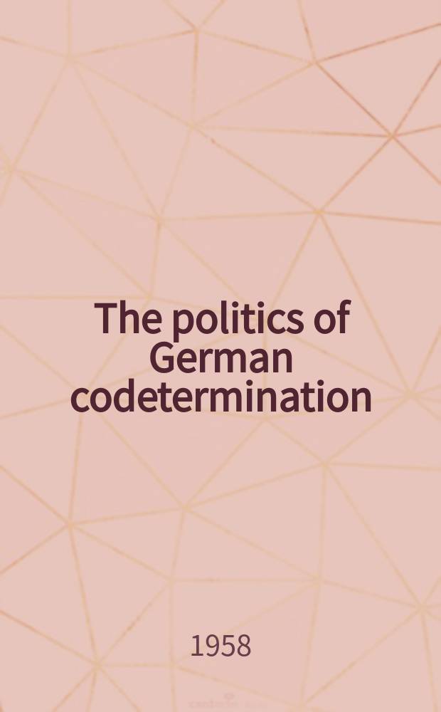 The politics of German codetermination