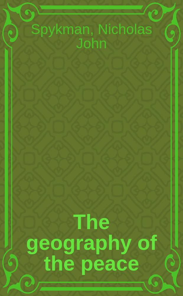 The geography of the peace