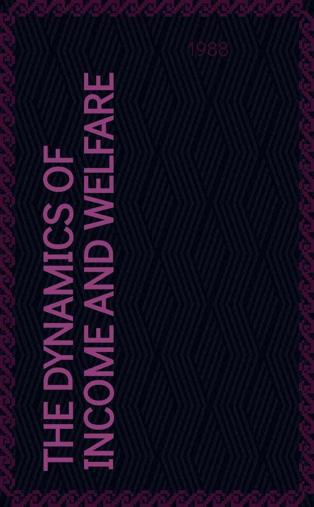 The dynamics of income and welfare : Acad. proefschr