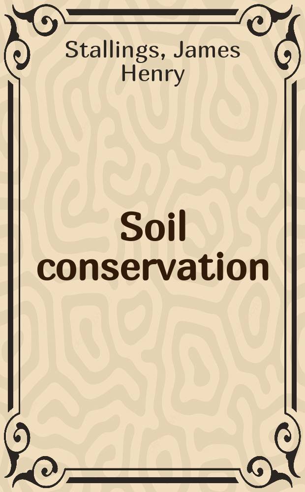 Soil conservation