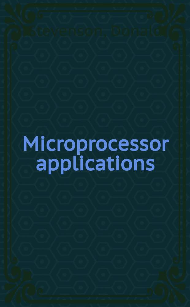 Microprocessor applications