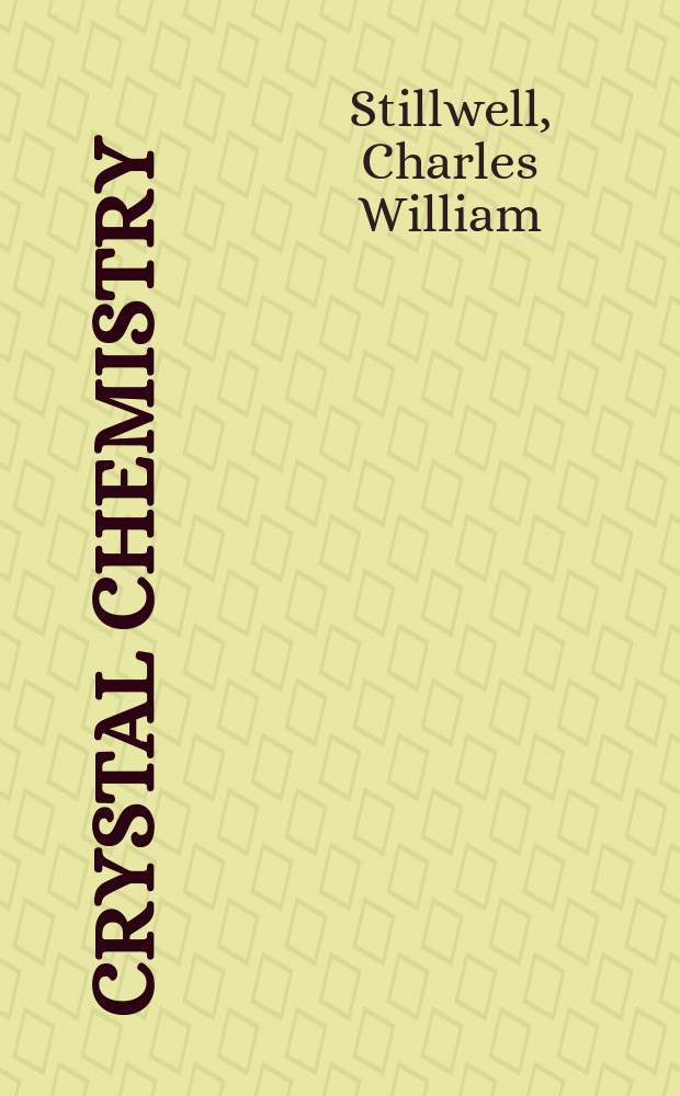 Crystal chemistry