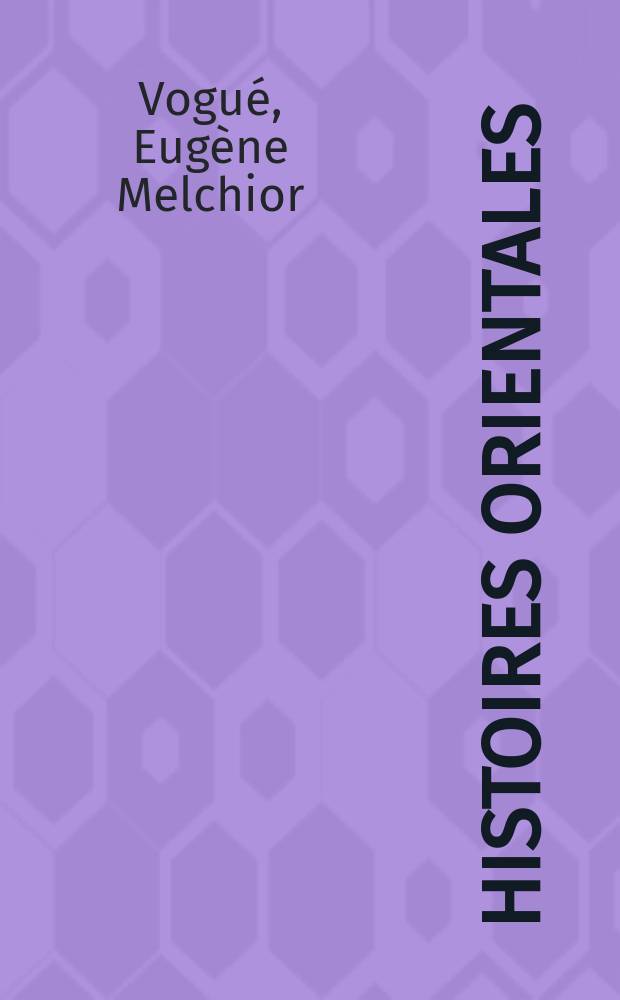 Histoires orientales