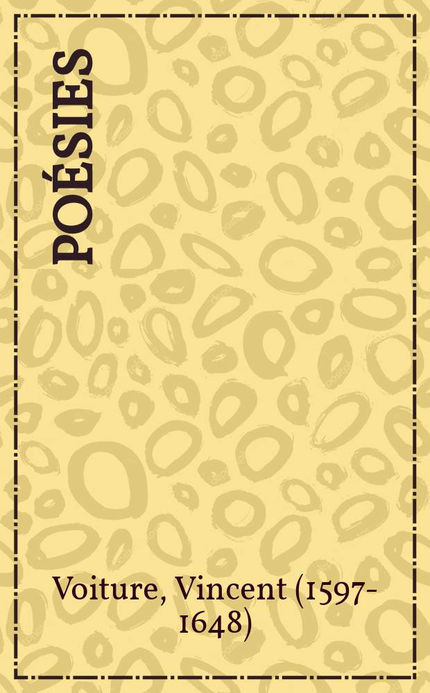 Poésies
