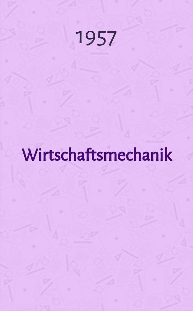 Wirtschaftsmechanik